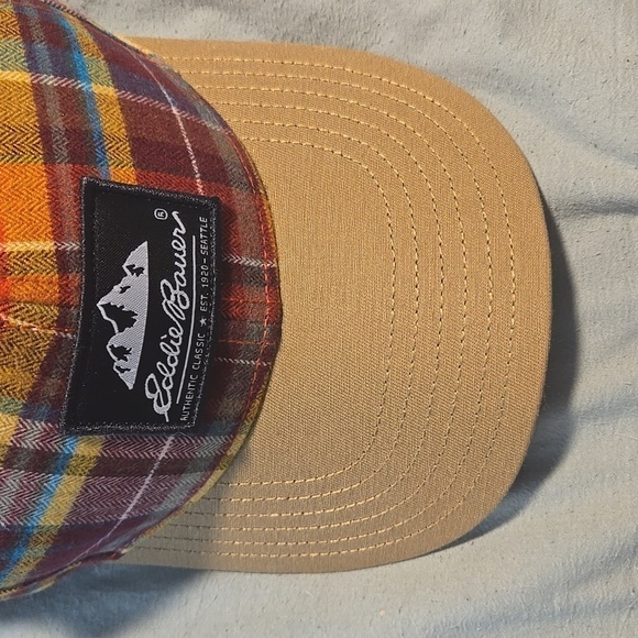 Eddie Bauer-NWT-Adjustable Plaid Hat - Picture 11 of 13